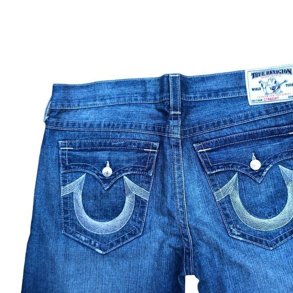 True Religion Jeans Size 40 STRAIGHT Blue - Picture 6 of 9